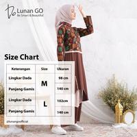 Gambar Gamis Wanita Muslimah Rayon Kombinasi Batik Premium LG 507 - Coklat, M dari lunangoofficial Kota Administrasi Jakarta Selatan 5 Tokopedia