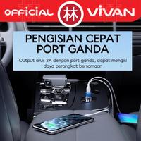 Gambar Vivan VCC04 Dual Port USB-C USB-A Fast Charging Car Charger Mobil 38W dari Liem Group Kota Administrasi Jakarta Barat 2 Tokopedia