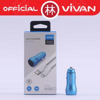 Gambar Vivan VCC04 Dual Port USB-C USB-A Fast Charging Car Charger Mobil 38W dari Liem Group Kota Administrasi Jakarta Barat 5 Tokopedia