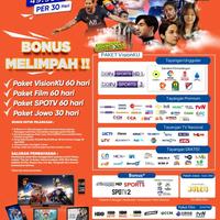 Gambar paket pemasangan parabola mini mnc vision jawara free tv nasional dari satelit parabola depok Kota Depok 5 Tokopedia