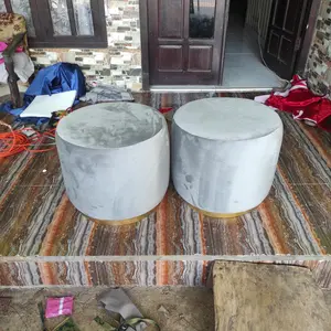 ready stock - stool - stool bulat - ottoman - puff