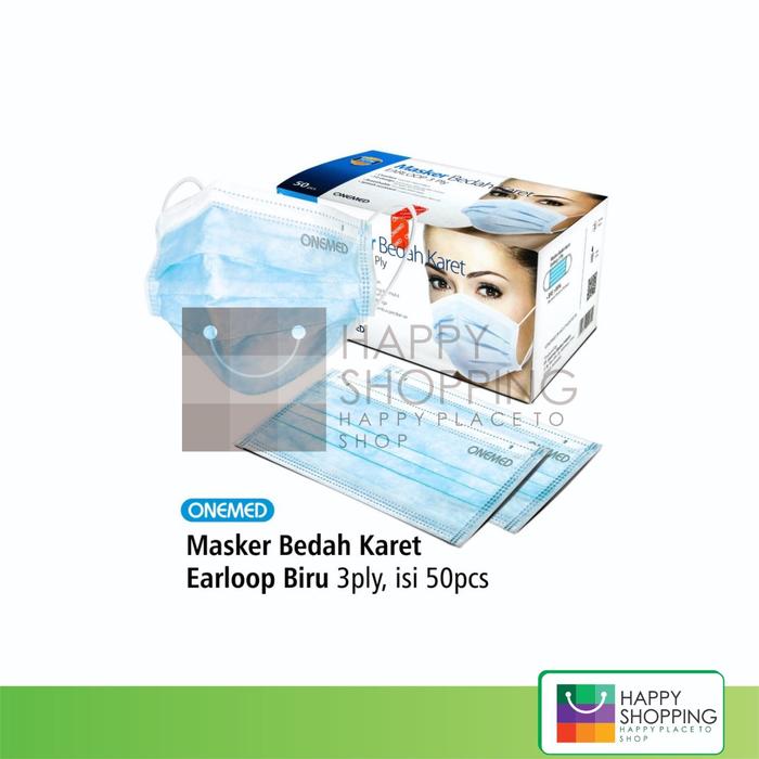Gambar Masker Medis Onemed Earloop 3ply per Box isi 50 pcs dari JayaMedishop Kota Administrasi Jakarta Timur Tokopedia