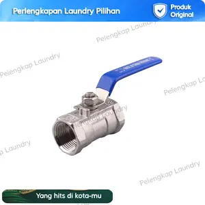 Kran Sankyo Stainless Steel 1/2" Kran Boiler Setrika Uap 1/2 Inch