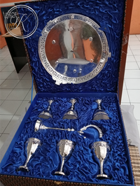 Gambar Nampan set gelas telur perak dari toko perak kotagede silver Kota Yogyakarta 2 Tokopedia