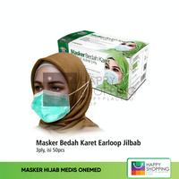 Gambar Masker hijab jilbab medis onemed headloop dari JayaMedishop Kota Administrasi Jakarta Timur 2 Tokopedia