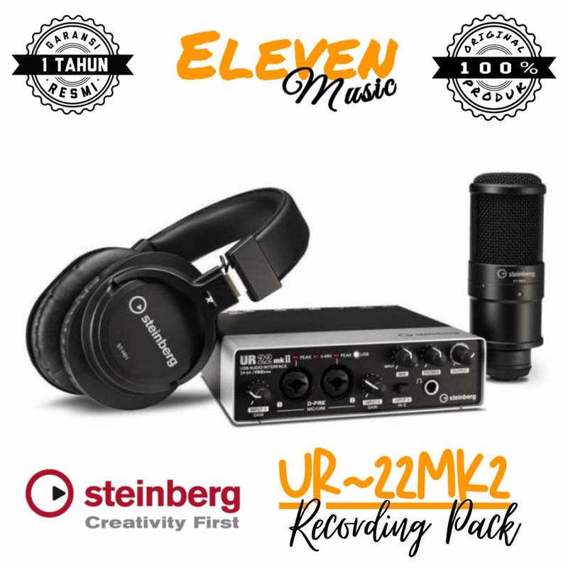 steinberg ur22mkii ur 22 mkii ur22 mkii mk2 recording pack 0