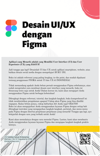 Gambar Buku Cetak Softcover Desain UI/UX dengan Figma (Original) by Jubilee Digital (Diterbitkan oleh Jubilee Enterprise) dari Jubilee ID Shop Kota Yogyakarta 2 Tokopedia