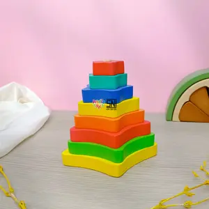 Agdia Mainan Edukasi Kayu / Menara Bintang / Ukuran 12,5 x 13 cm
