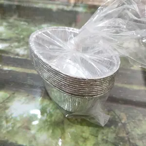 cup aluminium foil oval kecil isi 10pcs