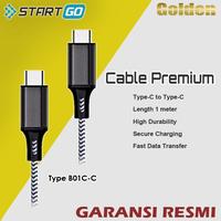 Gambar ADVAN STARTGO Kabel Cable Data Tranfer Data Premium Type-C to Type-C - B01C-C BlackWhi dari Golden Celluler Kota Administrasi Jakarta Pusat 1 Tokopedia