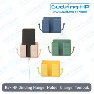 Rak HP Dinding Hanger Holder Charger Tembok Tempat Handphone & Remote