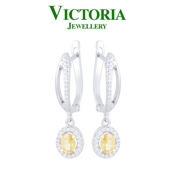 Gambar Anting Berlian Batu Yellow Sapphire VER804882 Victoria Jewellery dari Victoria Jewellery Online Kota Administrasi Jakarta Selatan Tokopedia