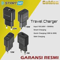 Gambar ADVAN STARTGO Adapter Travel Charger Fash Charger USB Port 10W 18W 20W dari Golden Celluler Kota Administrasi Jakarta Pusat 1 Tokopedia