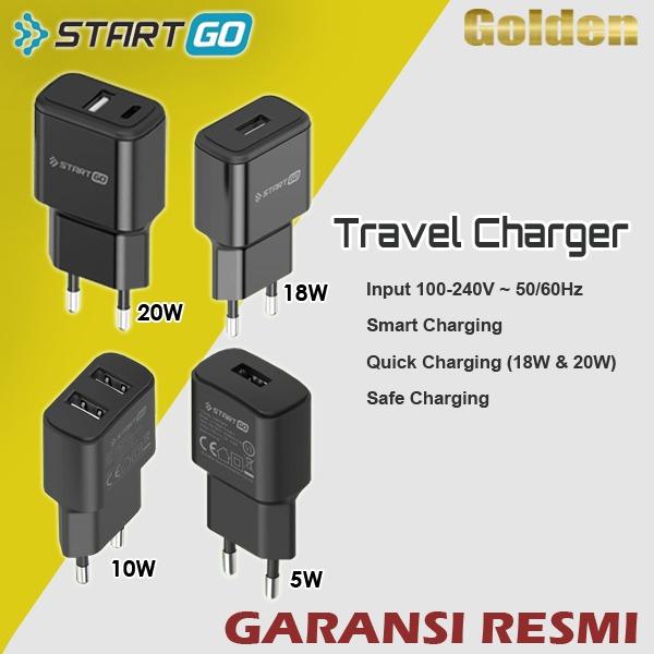 Gambar ADVAN STARTGO Adapter Travel Charger Fash Charger USB Port 10W 18W 20W dari Golden Celluler Kota Administrasi Jakarta Pusat Tokopedia