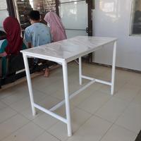 Gambar meja kerja uk 60x100cm tinggi 75cm ada injakan kaki dan uliran/kokoh dari cahaya technic Kota Surabaya 1 Tokopedia