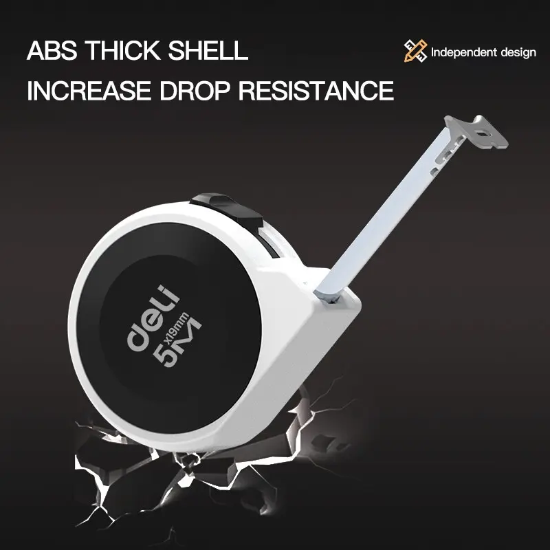 Deli Tape Measure/ Meteran Panjang 3-5M ABS Akurat Kunci Manual H800XB 5