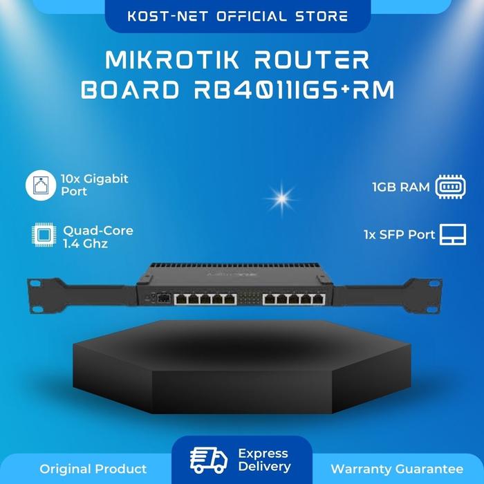 Mikrotik Routerboard Rb4011igs Rm Jual Routerboard Mikrotik RB4011iGS+R | Router RB 4011iGS+RM ...