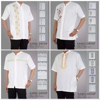 Gambar Baju Koko bordir / baju koko katun mikro / baju koko lengan pendek - bordir putih f, M dari ALFAUZI COLLECTION Kota Administrasi Jakarta Barat 1 Tokopedia