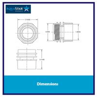 Gambar Vacuum Fitting Kolam Renang 1.5 Inch Aquastar Made In USA (Hitam) dari PT Esparindo Dayamegah Kota Administrasi Jakarta Pusat 2 Tokopedia