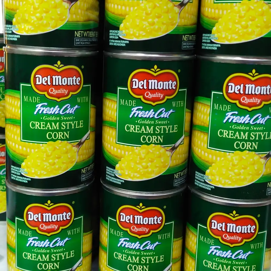 Del Monte cream style corn UK 425gr fresh cut