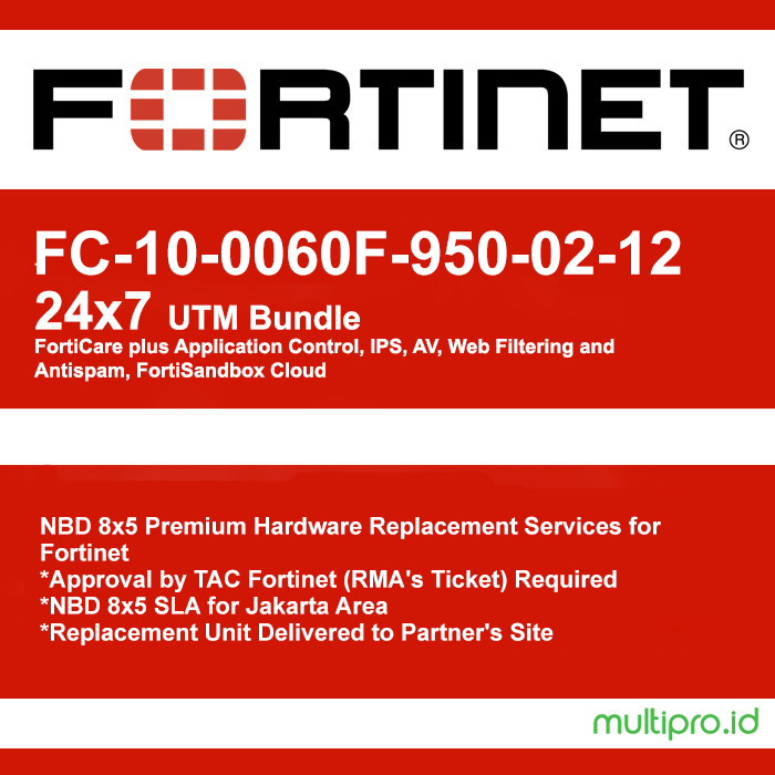 Gambar Perpanjang License Fortigate 60F FG-60F UTP & RMA NBD 1 Year dari Multipro.id Kota Administrasi Jakarta Utara Tokopedia