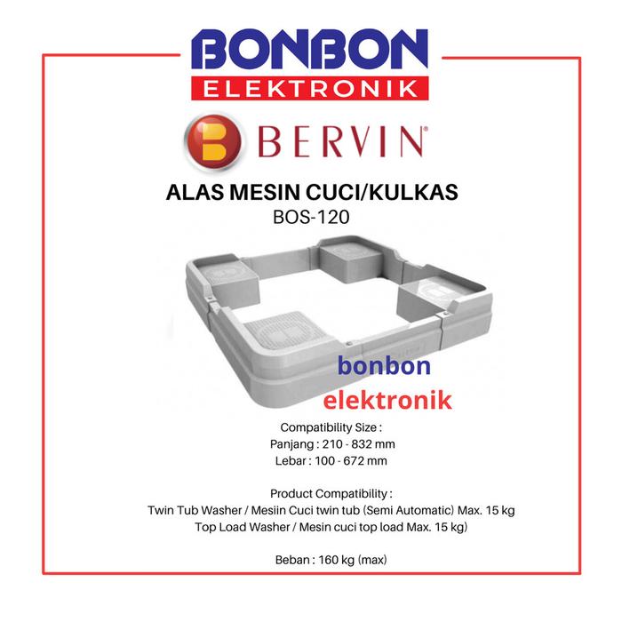Gambar Bervin Kaki Kulkas & Mesin Cuci / Dudukan Kulkas & Mesin Cuci BOS 120 dari Bonbon Elektronik_NEW Kota Administrasi Jakarta Utara Tokopedia