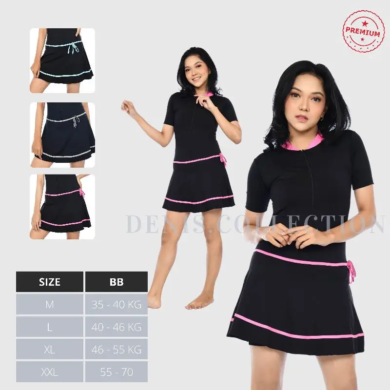 Baju Renang Rok Dewasa/Baju Renang Perempuan Dewasa/Baju Renang Diving Muslim