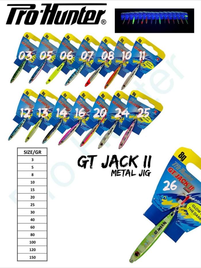 Gambar METAL JIG PRO HUNTER GT-JACK II - 150gram - 03. CHROME GM dari WARUNG-PANCING-DAN-BERBURU Kota Kediri Tokopedia