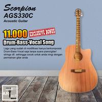 Gambar Scorpion AGS330C /AGS 330C /AGS330 C /AGS 330 C Gitar Akustik ORIGINAL dari Artech Music Kota Bekasi 1 Tokopedia