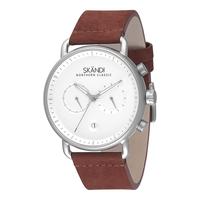 Gambar SKANDI Jam Tangan Pria Analog Minimalis Chrono Gunther Royal Chestnut dari Skandi Indonesia_NEW Kota Surabaya 1 Tokopedia