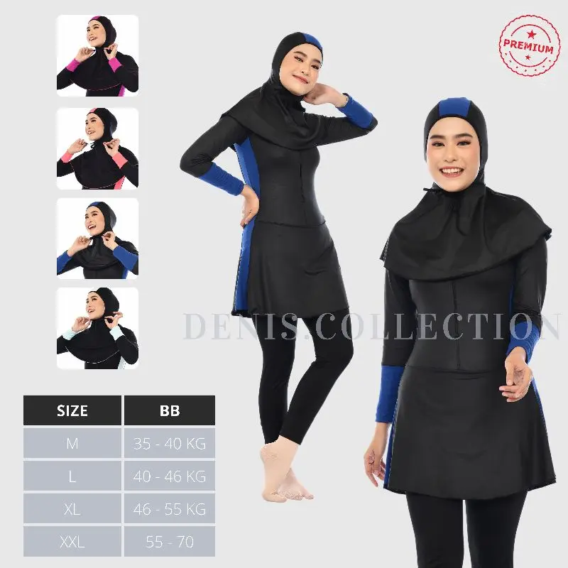 Baju Renang Remaja dan Dewasa muslimah model plat rok