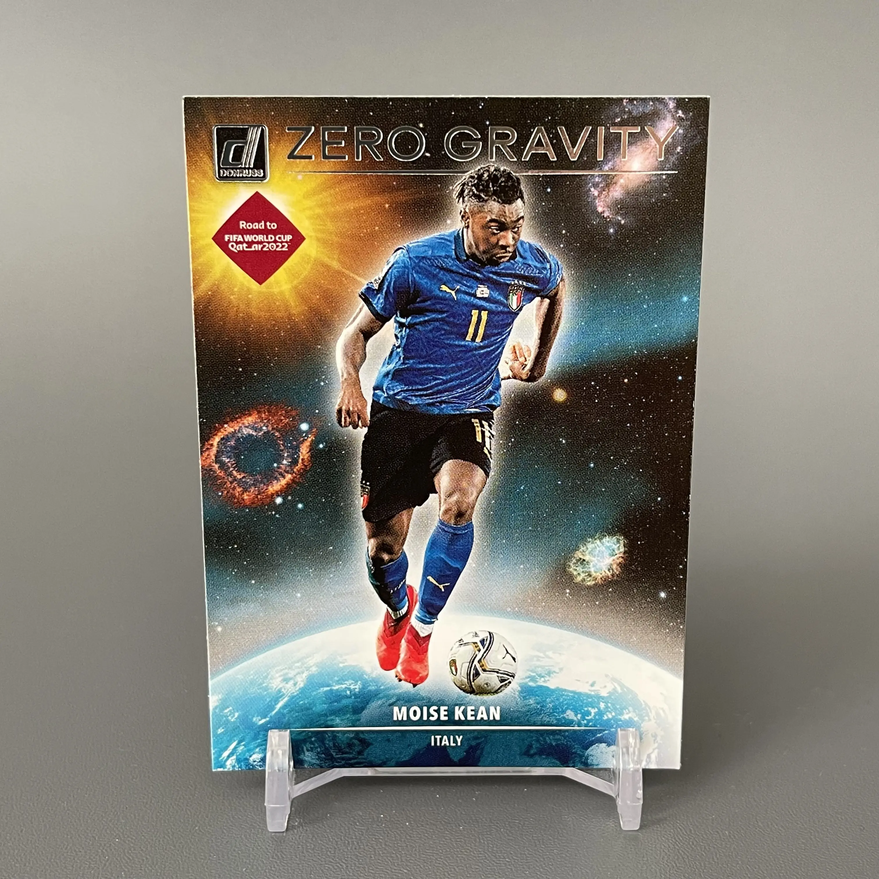Kartu Bola Panini Donruss 2021 Zero Gravity Moise Kean Italy