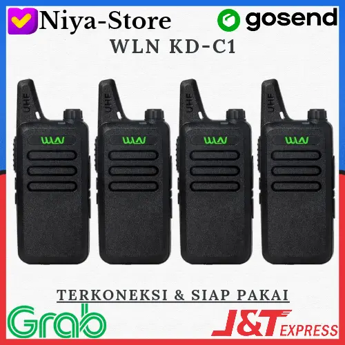 Paket Hemat 4 Unit Radio Walkie Talkie HT WLN KD-C1 (Terkoneksi) 0