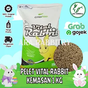 PELET PAKAN MAKANAN KELINCI VITAL RABBIT 1 KG CITRA FEED RABBIT FOOD