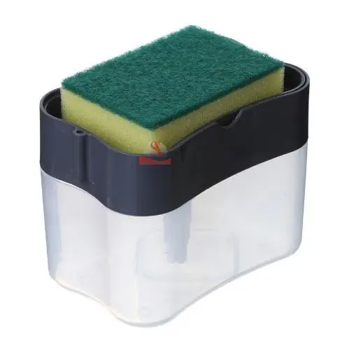 SOAP PUMP SPONGE CADDY DISPENSER TEMPAT SABUN CUCI PIRING