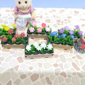 Miniatur Tanaman Bunga for diorama / sylvanian / nendo / craft