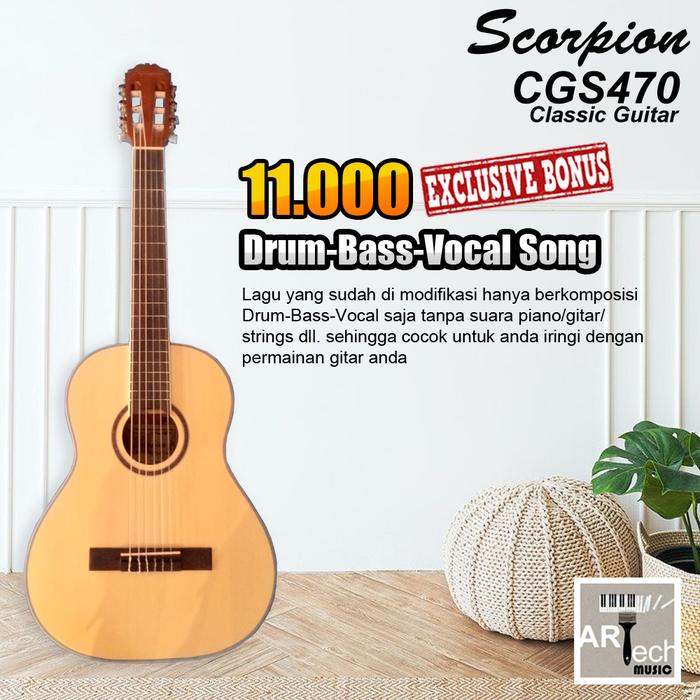 Gambar Scorpion CGS470 / CGS 470 Gitar Klasik ORIGINAL dari Artech Music Kota Bekasi Tokopedia