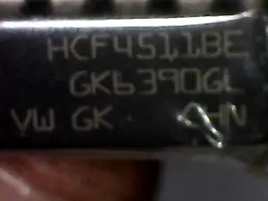 CD4511BE CD4511 BCD to 7 Segment Decoder Driver Latch CD 4511 DIP 16 p