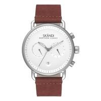 Gambar SKANDI Jam Tangan Pria Analog Minimalis Chrono Gunther Royal Chestnut dari Skandi Indonesia_NEW Kota Surabaya 5 Tokopedia
