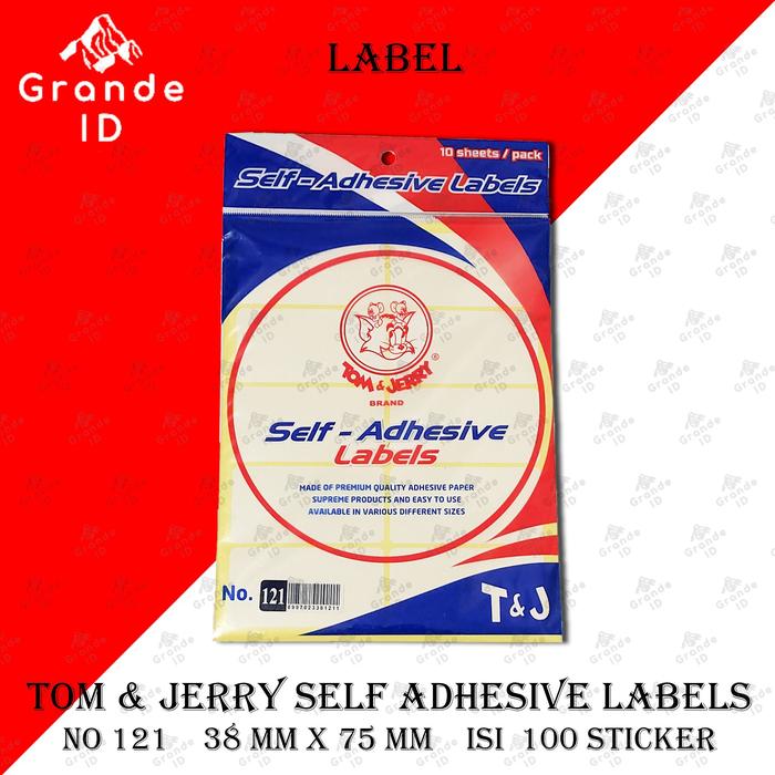 Label 102 Jual TOM & JERRY 121 100 101 102 103 107 112 120 122 TJ LABEL STICKER ...