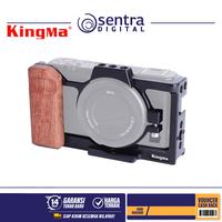 Gambar KINGMA Camera Rig Cage for Sony ZV1 with Wooden Handle Grip dari Sentra Digital Kota Surabaya 2 Tokopedia