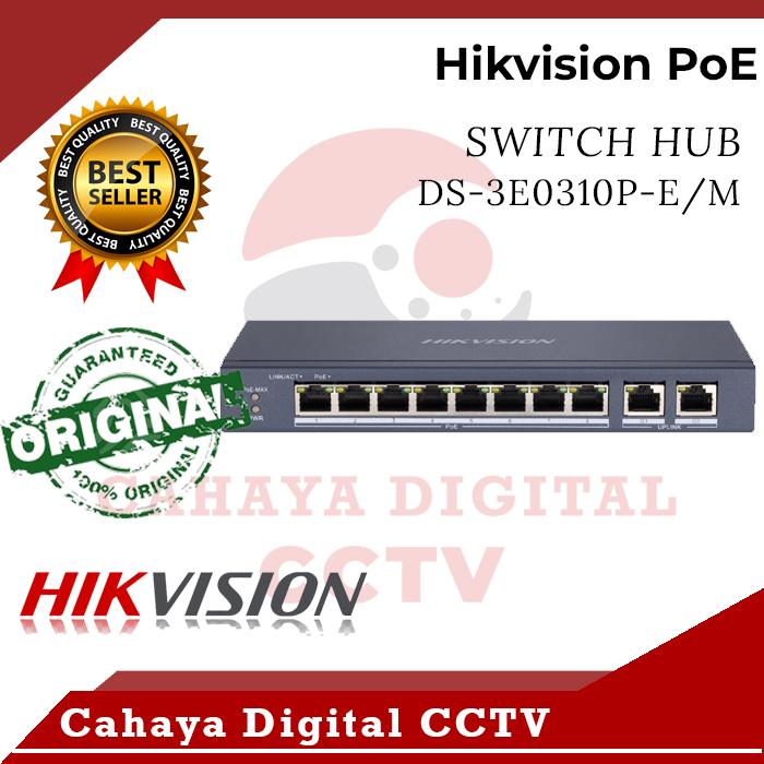 Gambar Switch Hub PoE Hikvision DS-3E0310P-E/M (New) dari Cahaya Digital CCTV Kota Administrasi Jakarta Pusat Tokopedia