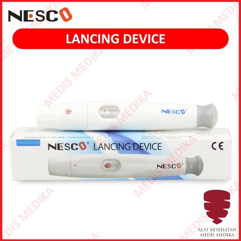 Lancing Pen Bekam Lancet Device Jarum Tembak Alat Ambil Sample Darah 0