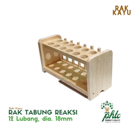 Gambar Rak Tabung Reaksi Kayu dari alkesphtcstore Kota Depok 2 Tokopedia