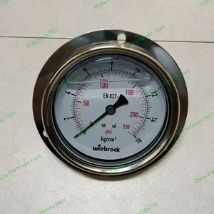 4 inch Pressure Gauge Payung Stainless 0-16 bar (kg/cm2) 230psi