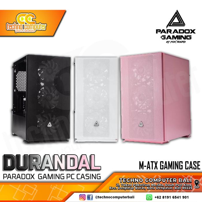 Gambar Casing PARADOX GAMING DURANDAL - M-ATX Gaming Case dari Techno Computer Bali Kota Denpasar Tokopedia