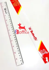 Penggaris Butterfly 30cm Plastik / Penggaris 30 cm