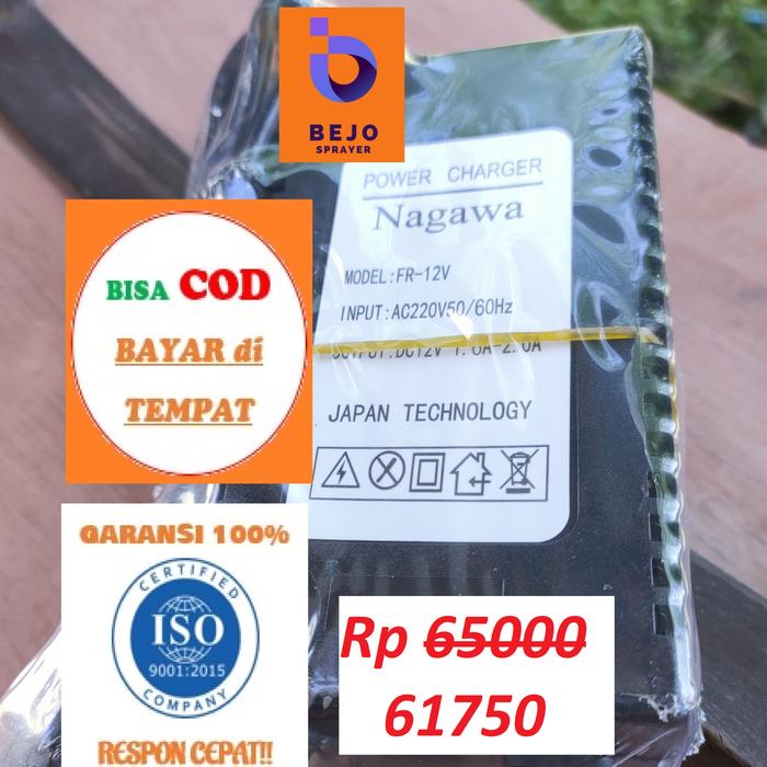 Gambar Cas Charger Sprayer Elektrik Nagasaki Nagawa Yokohama - 12V 1,7Ah dari Bejo Sprayer Kab. Sukoharjo Tokopedia