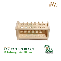 Gambar Rak Tabung Reaksi Kayu dari alkesphtcstore Kota Depok 3 Tokopedia