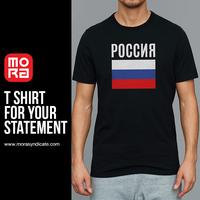 Gambar Baju Kaos Polos Pria Katun Premium Lengan Pendek Bendera Russia dari Mora Syndicate T-Shirt Kota Bekasi 1 Tokopedia